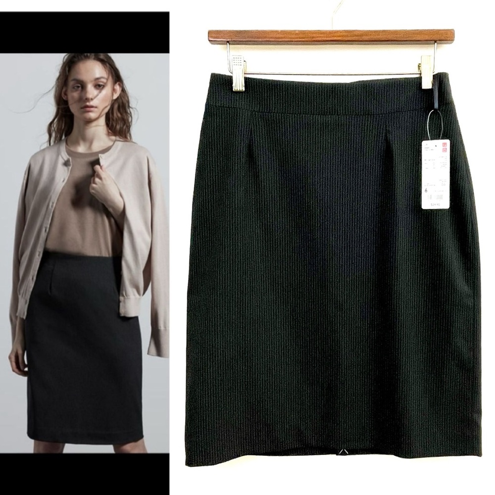 NWT, Uniqlo Pinstripe Stretch Pencil Skirt